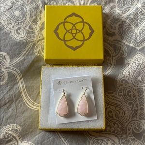 Kendra Scott Carla earring rose gold quartz
